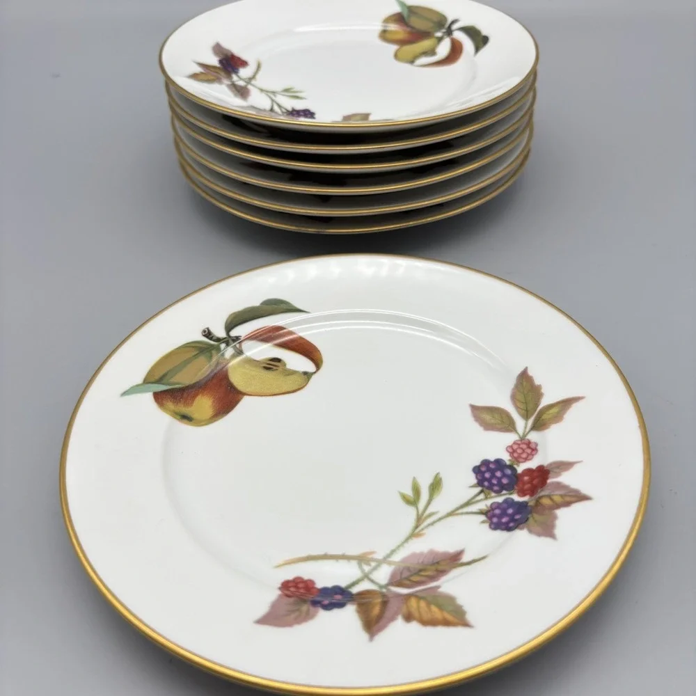 Royal Worcester Evesham Bread Plates 6 5/8